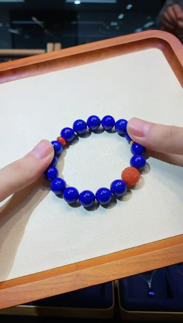 【闪购商品】青金石手串18K金镶嵌@@AC8082