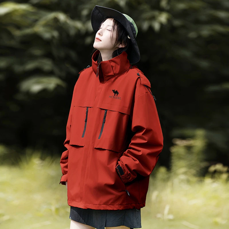 【美洲户外】秋冬季户外运动外套三合一情侣透气户外登山徒步防水