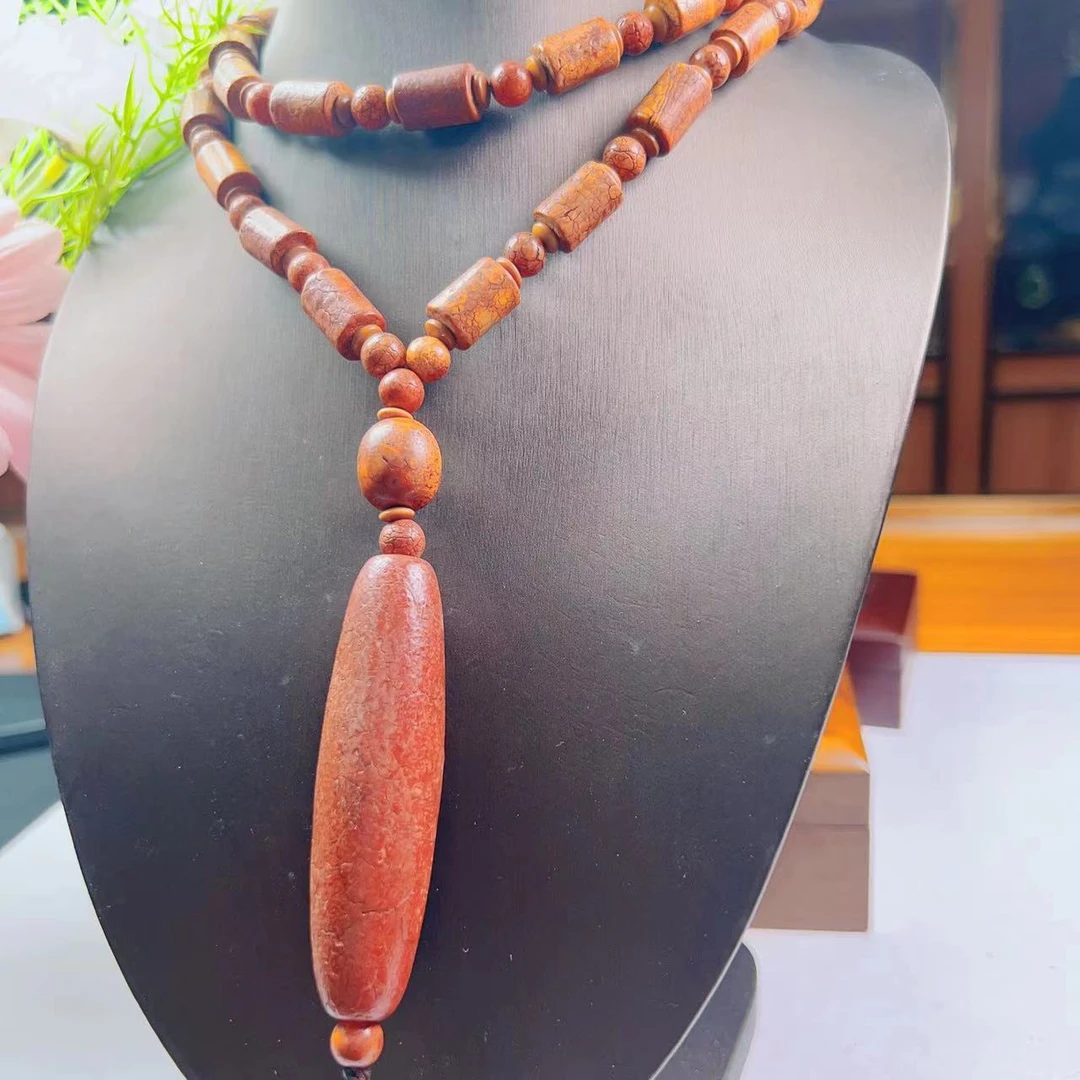 天焱珠宝-典藏级牛黄玛瑙项链C003-AL