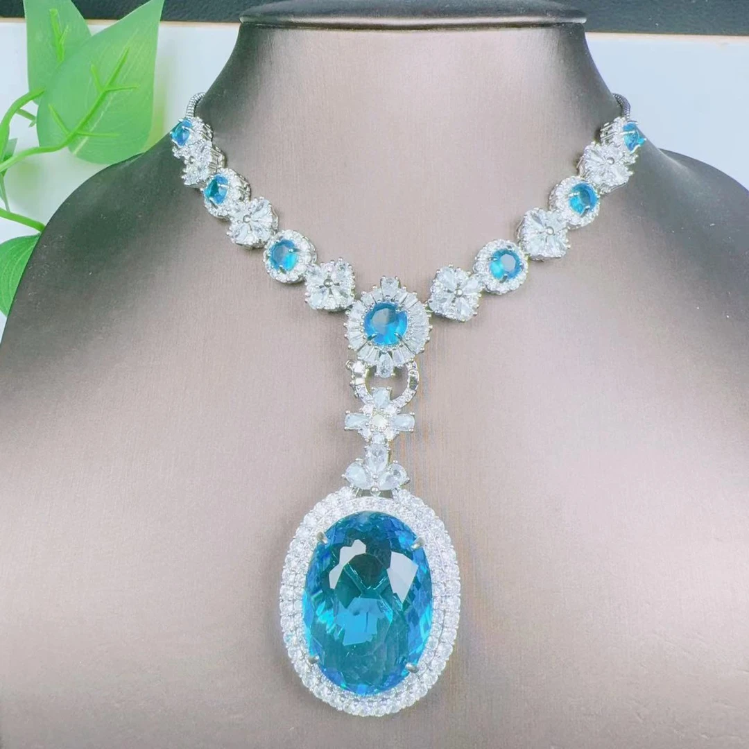 项链 【天焱珍宝】E14高端典藏级蓝宝石项链培育配礼盒-AL