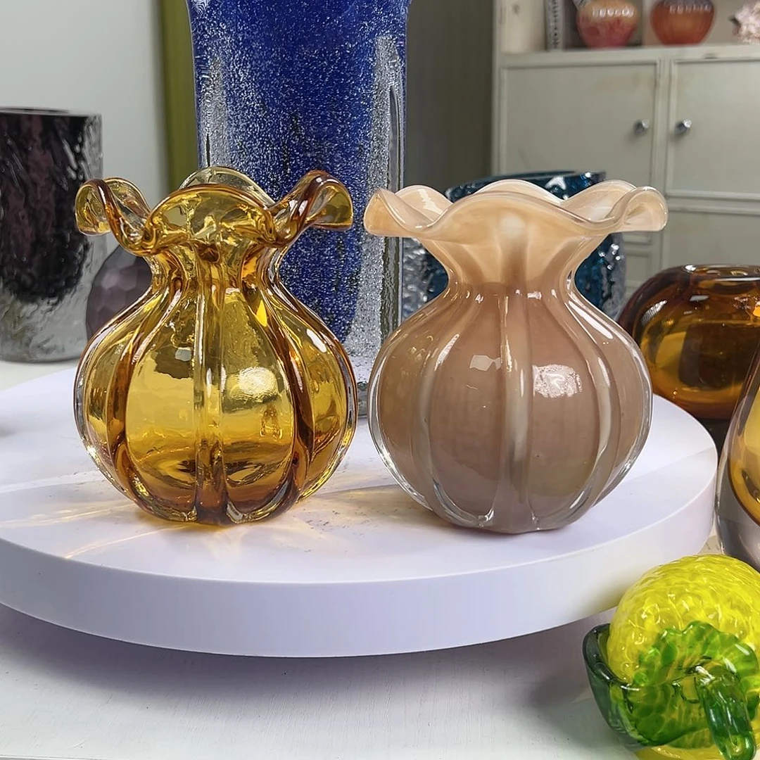 A***天一对儿钱袋高14口3花瓶