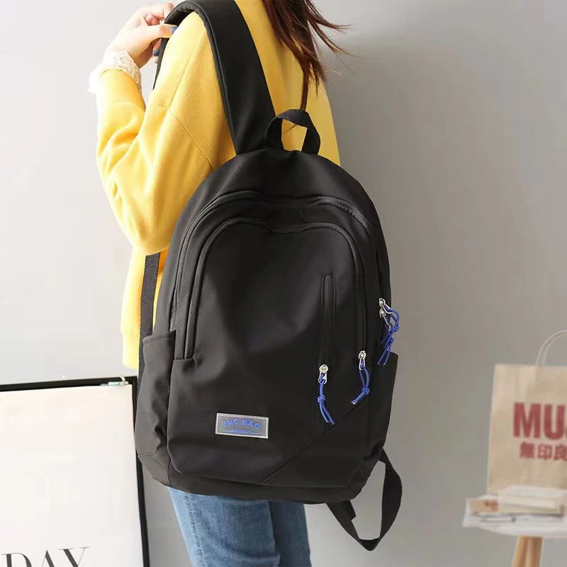 书包女森系百搭高中生初中生简约高颜值大容量耐脏背包女双肩包