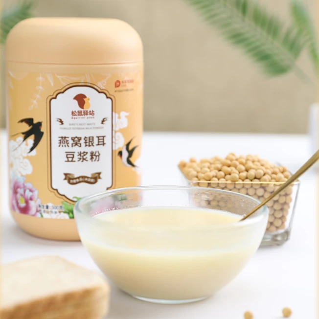 松鼠驿站燕窝银耳豆浆粉500g罐