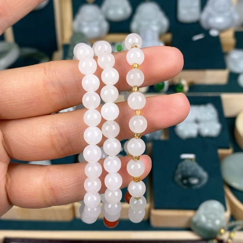 【闪购商品】石英质玉手链合金手串