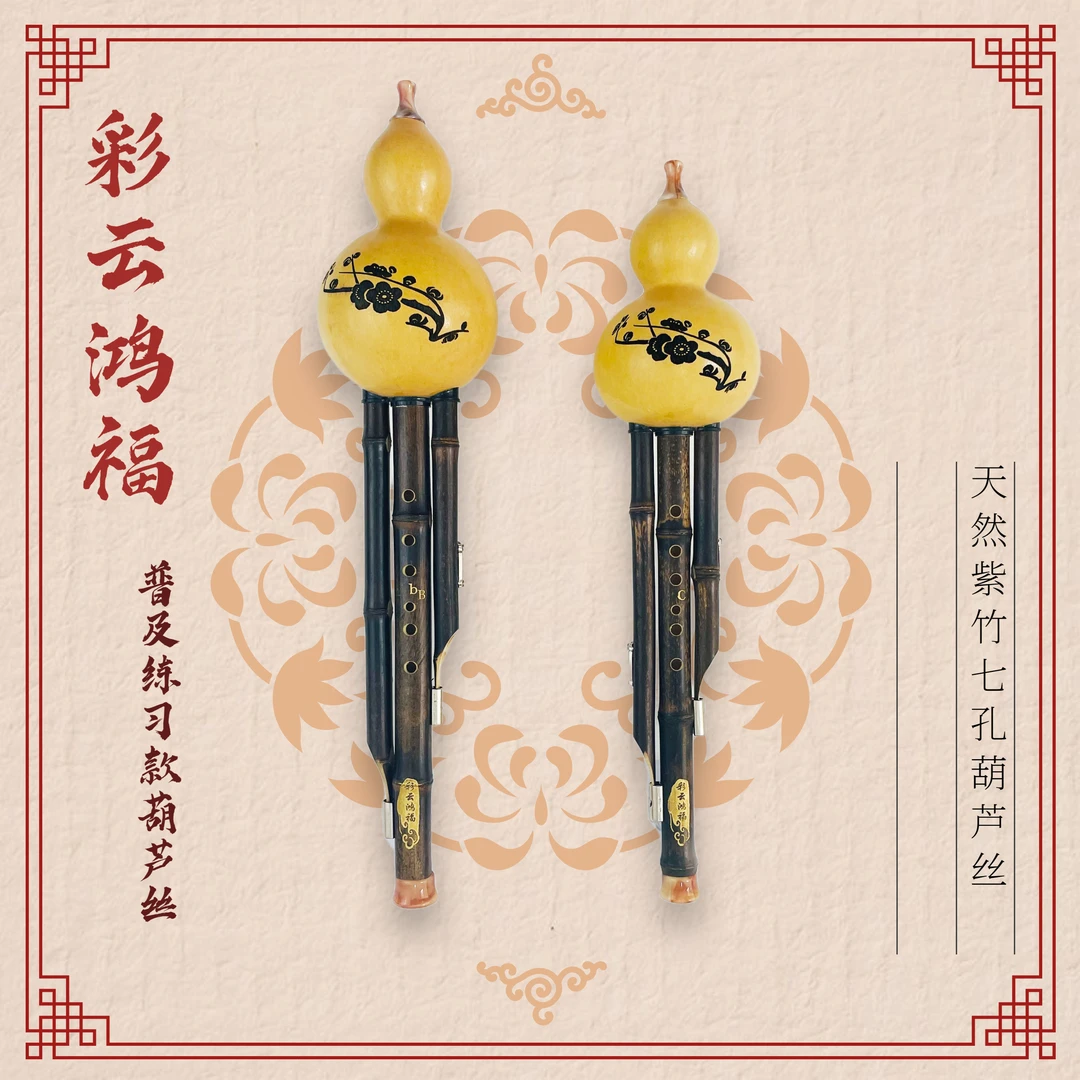 紫竹梅花扣普及练习款七孔专业演奏葫芦丝C调小学生专用