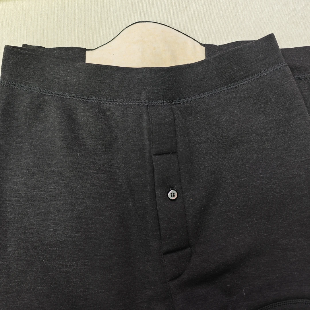 棉裤9219男士保暖裤冬季加厚中老年高腰修身打底裤微瑕疵