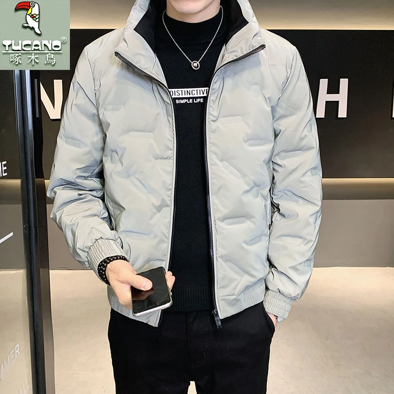 TUCANO/啄木鳥冬季时尚潮流鸭绒外套男士帅气免洗立领加厚羽绒服