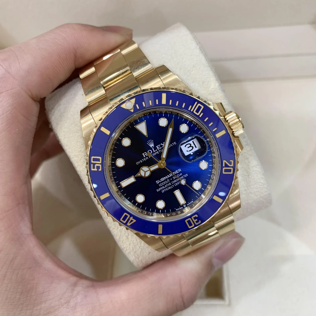 95新 Rolex/劳力士 M126618LB-0002 全金蓝 保卡：23年4月13日