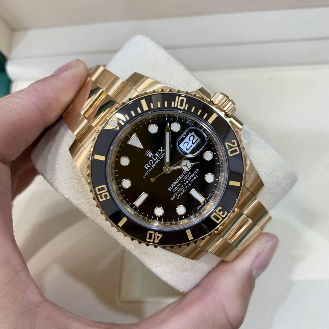 99新 Rolex/劳力士 M116618LN-0001 全金黑 保卡：20年8月9日