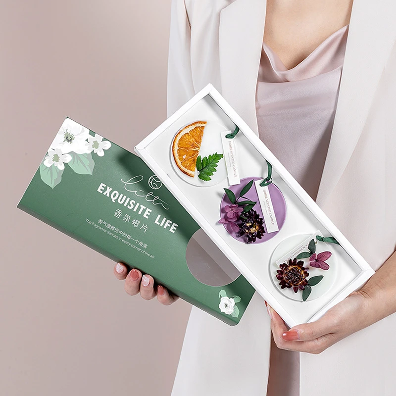 礼盒装香薰蜡片衣柜蜡片女生家用衣橱鞋柜持久留香清新便携香氛