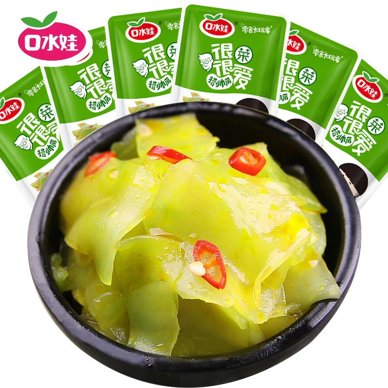 口水娃香辣味莴笋片零食网红小吃宿舍下饭菜咸菜腌菜爽脆散装湖南