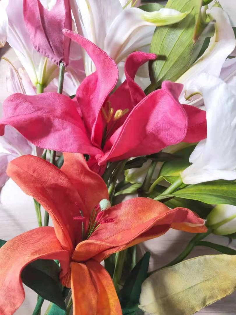 布艺百合花diy材料包（非成品）