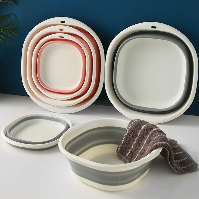 可折叠便携式加厚脸盆学生宿舍家用户外旅行可折叠脸盆水盆洗脚盆