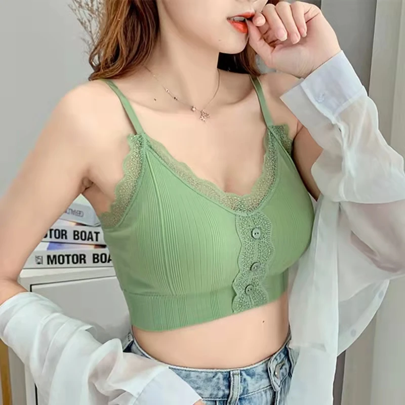 E685  法式百搭时尚蕾丝乳胶美背