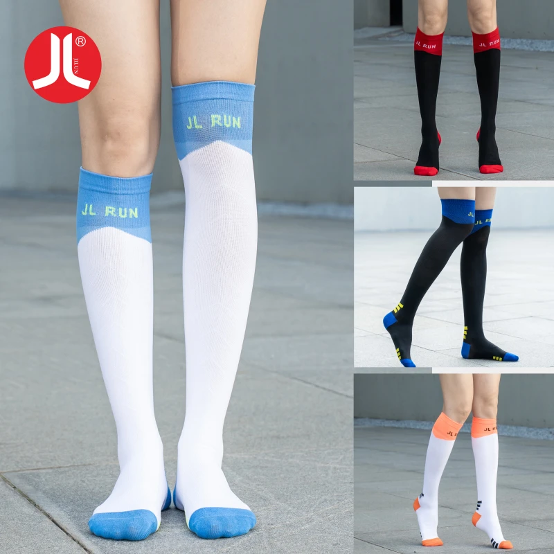 积仑JLRUN-CD08跳操压力袜跑步袜健身跳绳运动美腿压缩袜买一赠一