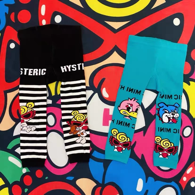 TOMATO家 日系潮牌童装黑超卡通打底裤儿童