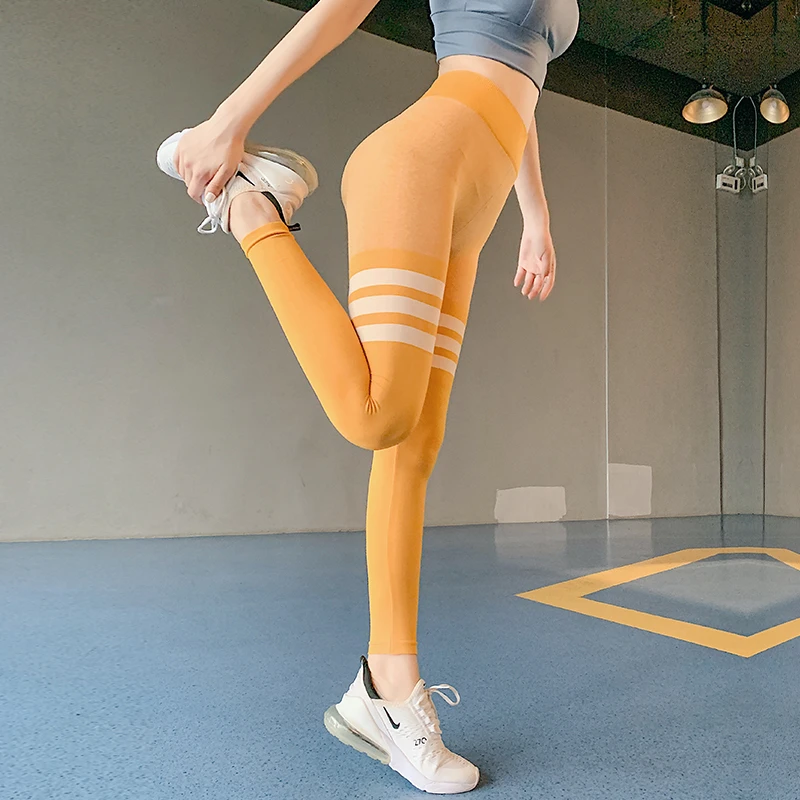 高腰弹力紧身显瘦瑜伽服专业外穿速干健身训练跑步运动长裤女