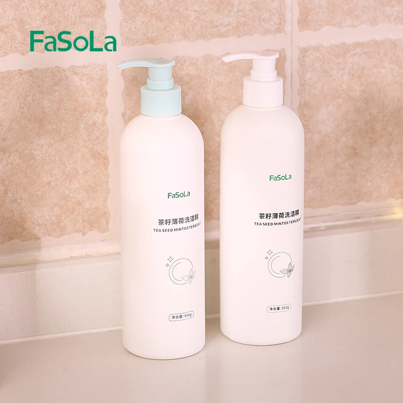 FaSoLa洗洁精家庭装家用厨房果蔬按压式无残留易过水中性洗涤剂