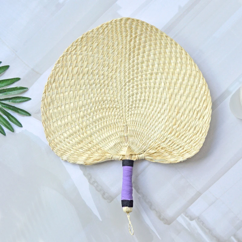 【棉柄扇】手工编织扇子棕叶扇棕榈扇子棉柄扇老式蒲扇手摇式古风扇