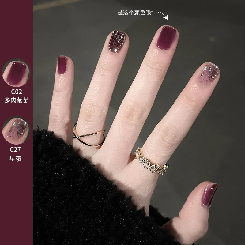色号排序【C01-C90】 可撕拉指甲油显白2025新色流行色