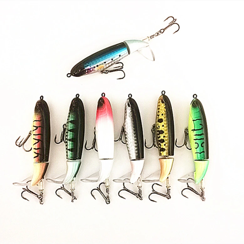 水面路亚饵拖拉机螺旋桨诱鱼假饵鲈鱼黑鱼翘嘴鳡鱼浮水铅笔波爬