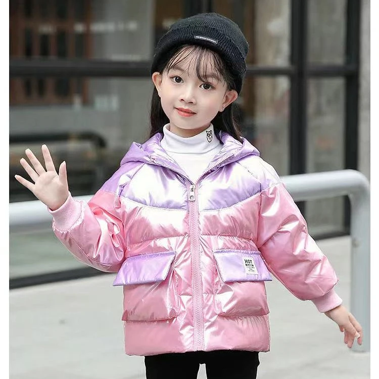 白鸭绒儿童羽绒服男女宝小童冬季加厚保暖炫彩宝宝外套外穿正品