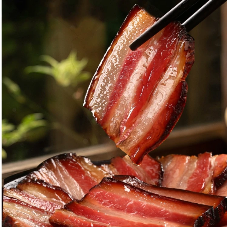 精品农家老腊肉五花腊肉.贵州农家正宗土猪熏制腊五花肉1斤~5斤