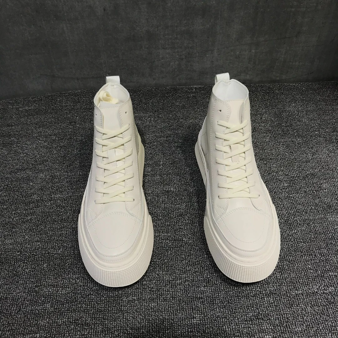 高帮鞋男2022年春秋新款简约百搭时尚休闲男士板鞋韩版小白鞋男