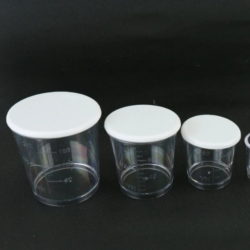 【大葱哥优选】透明加厚鱼饵量杯四件套精品好用