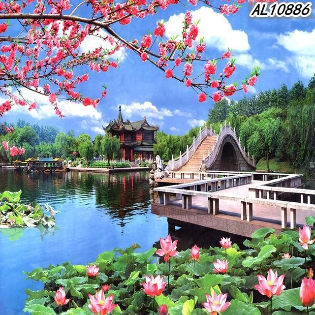 【达人推荐】直播背景布户外风景直播间网红主播背景墙3d立体外景