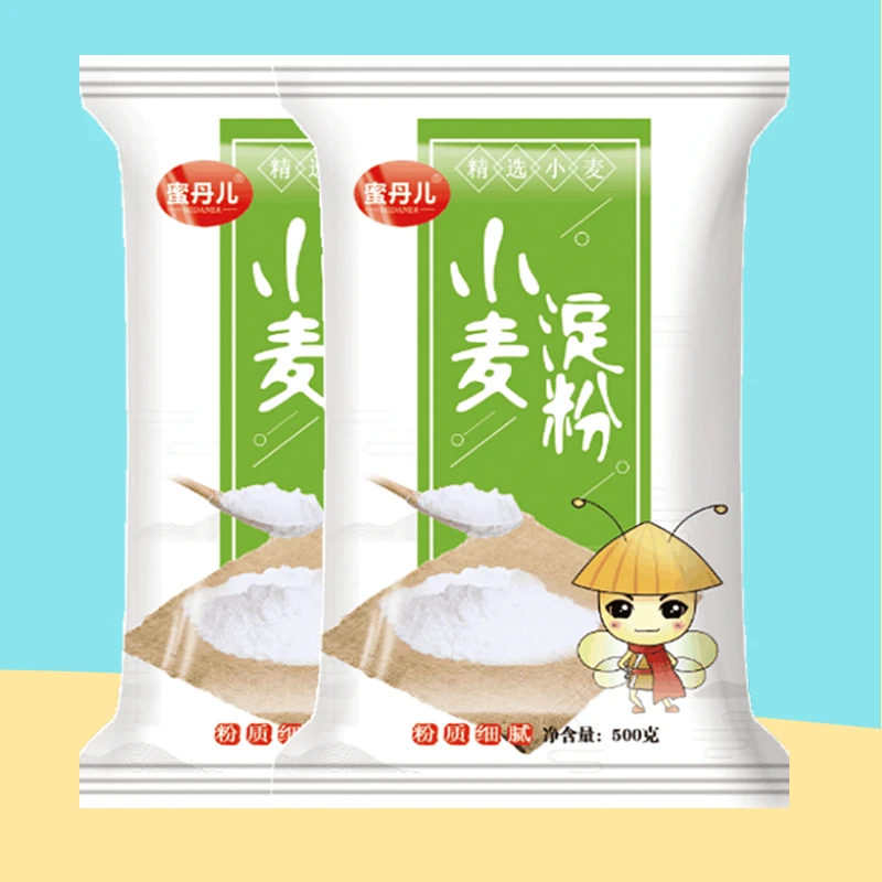 蜜丹儿澄粉澄面 小麦淀粉500g/袋冰皮月饼粉凉皮肠粉原料粉食用