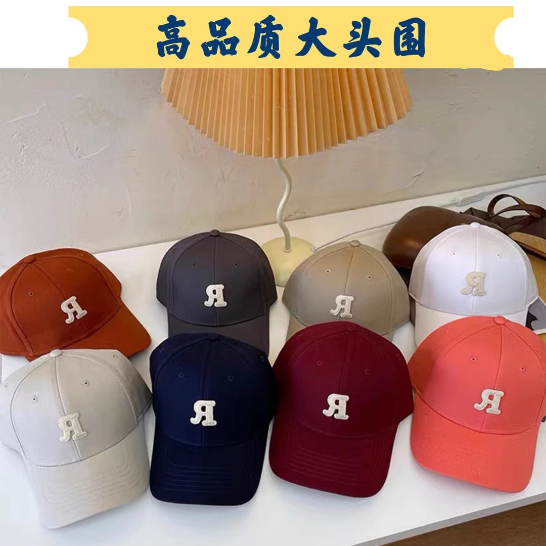 60以内头围韩系棒球帽 有R标韩版大头围高品质百搭休闲情侣鸭舌帽