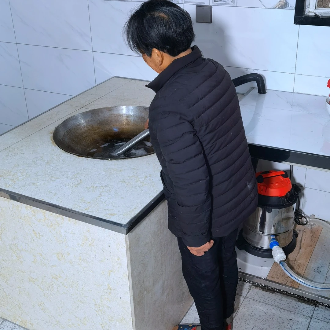 农村柴火灶洗锅水抽水机吸水器水泵洗锅神器柴锅专用吸尘器改装大