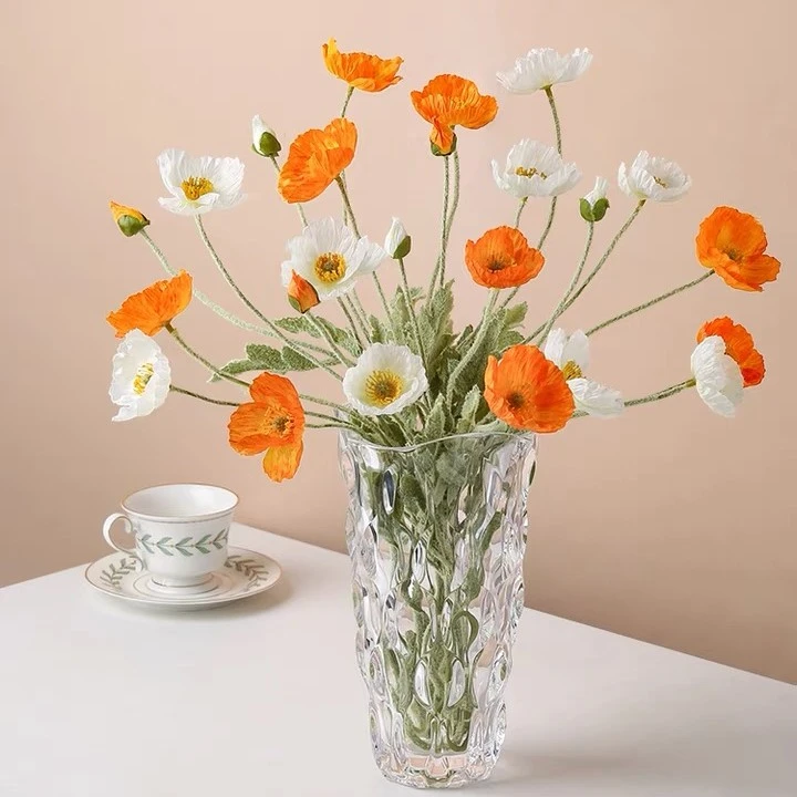 【新品】加厚水晶玻璃花瓶水养摆件
