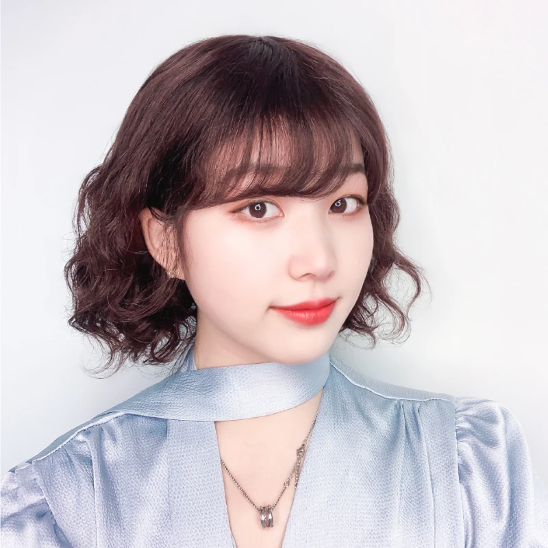 假发女短发高端全真发中长卷发妈妈发羊毛卷女士中老年头套光头