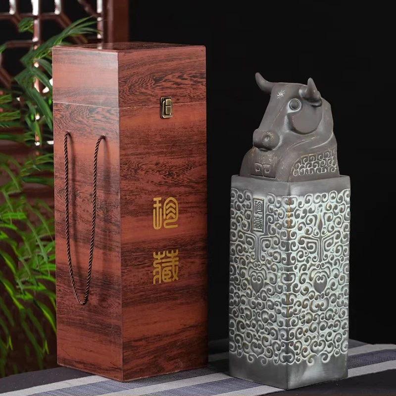 景德镇陶瓷酒坛子复古雕刻10斤生肖12属相密封空酒瓶泡酒瓶酒罐缸