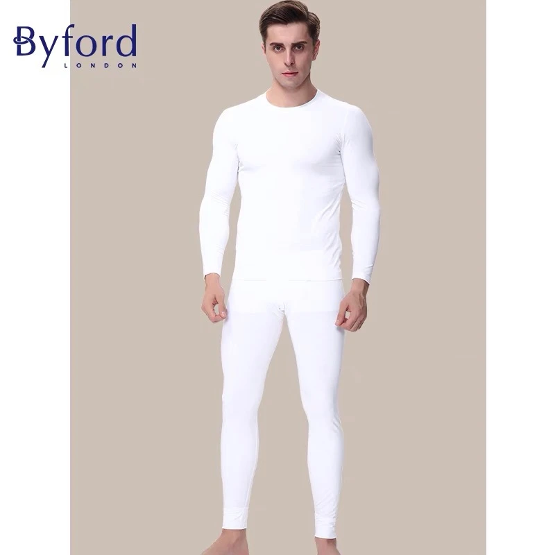 Byford/百富男士莫代尔长袖内衣套装保暖内衣套装