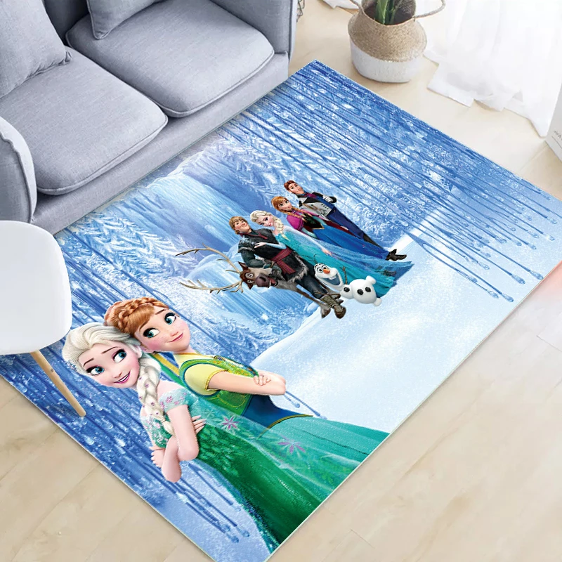 卡通卧室儿童房床边毯    冰雪奇缘