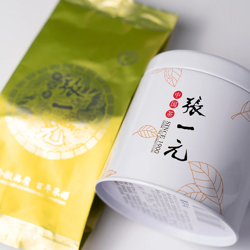 张一元--中国元素特级浓香茉莉花茶（白雪香）50g/圆罐 耐泡罐装