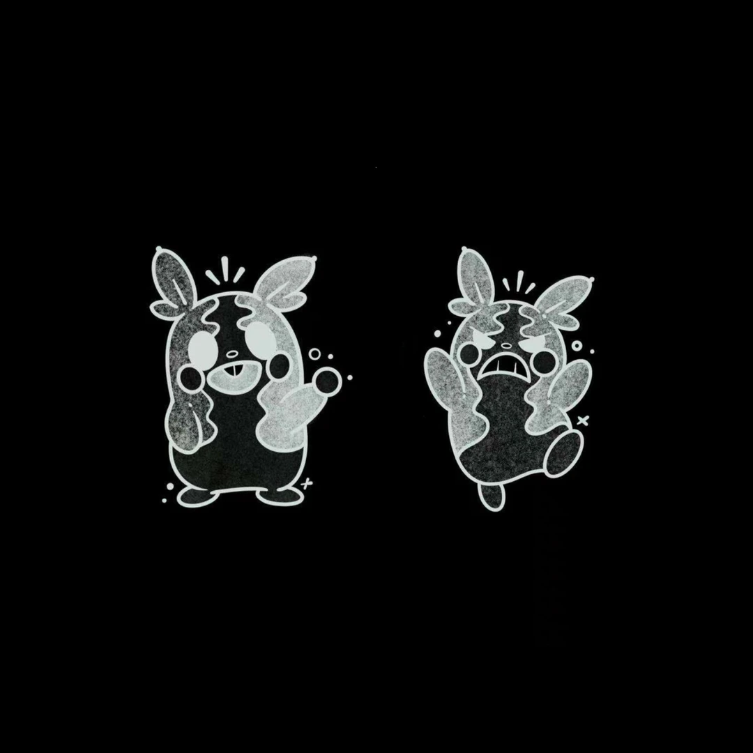 皮卡皮卡草本防水纹身贴可维持一到两个星期逼真青色防水不反光