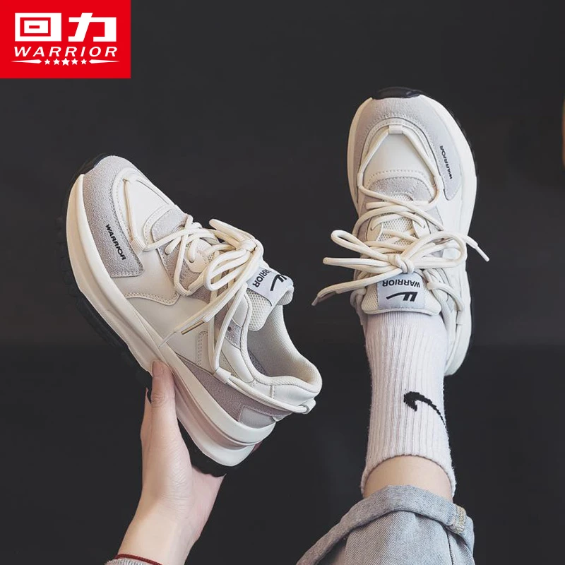 Warrior/回力回力女鞋休闲百搭小白鞋学生鞋子老爹鞋春季夏季运动