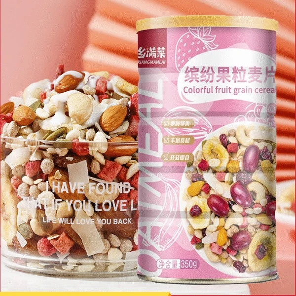 缤纷果粒燕麦脆 混合谷物脆水果坚果谷物脆 350g/袋 营养早餐零食