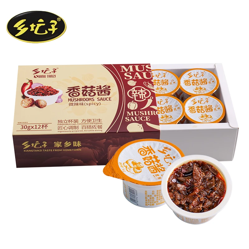 乡坛子香菇酱 杯装 30g*12杯 重庆风味 下饭菜 拌面 调味 炒制
