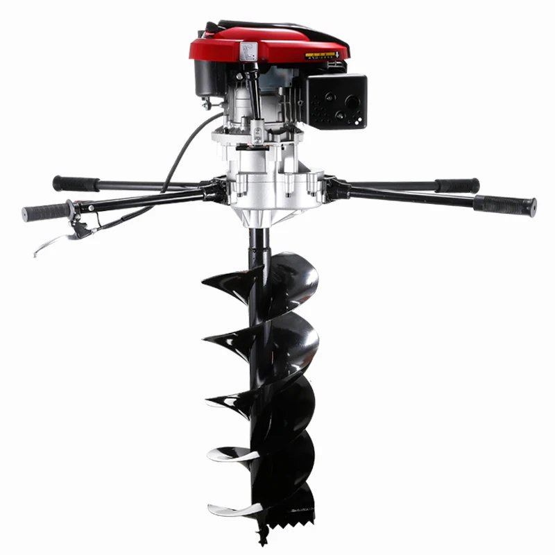 MENGCHI/蒙驰四冲程地钻挖坑机大功率小型钻土种植机电线杆打洞机