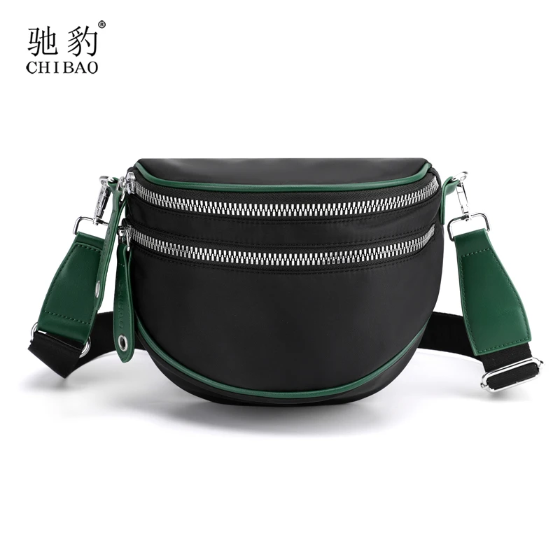 CHIBAO/驰豹小包包女包2025新款时尚百搭单肩斜挎包网红帆布女包
