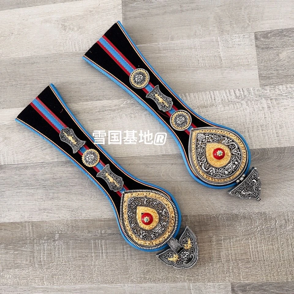 女士合金属仿古银藏区藏式腰间藏族服装藏袍配饰腰链罗荣腰饰挂件