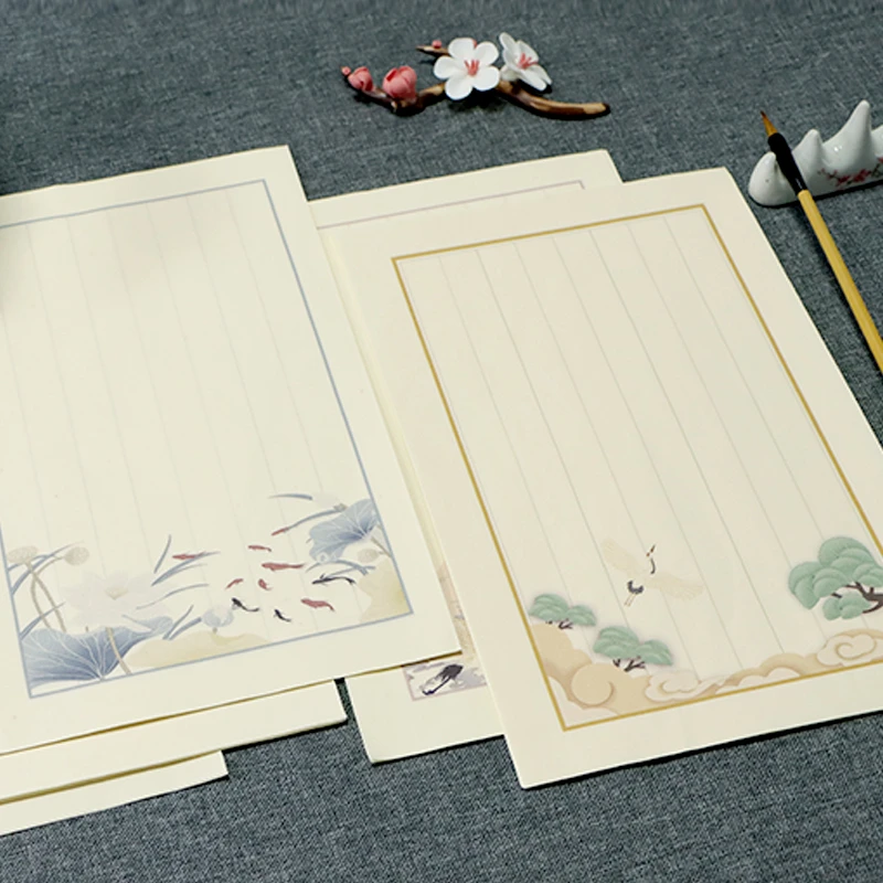 【兰老师专属】东晋花笺古风信笺宣纸半生熟小楷书法作品纸优质