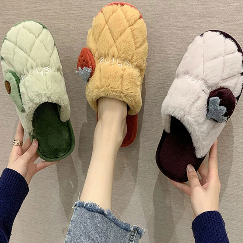 碧玛棉拖鞋秋冬季女士室内居家保暖新款毛毛拖鞋男款家用男士冬款