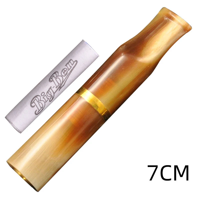 NJ12大将军海柳牦牛角9MM活性碳可换芯烟嘴循环过滤粗细烟两用型