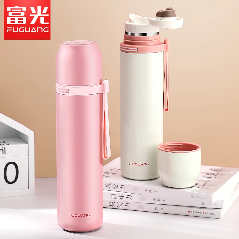 富光保温杯女生高颜值简约便携学生杯子316不锈钢男刻字水杯定制